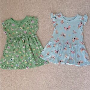 Garanimals Floral and Butterfly Cotton Dresses
